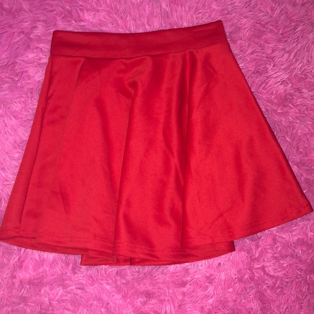 Red skirt
